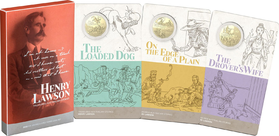 2022 Australia 50 Cents Collection (Henry Lawson) in folder